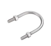 Colliers de serrage en U M6 en acier inoxydable 304, largeur intérieure 8-133 mm, avec écrous, 10 pièces(M6X33)