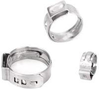 Colliers de serrage for conduits, lot 10, acier inoxydable 304, 6,5 mm à 21,0, colliers une oreille, mini-colliers SS304, collier sans palier(34.9 38.1mm)