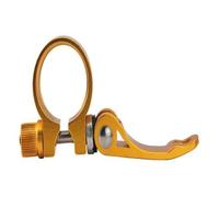 Colliers de serrage for tiges selle vélo 25,4/28,6/31,8/34,9 mm | Clips de serrage for tiges de selle de vélo de montagne, en aluminium à dégagement rapide(34.9mm gold)