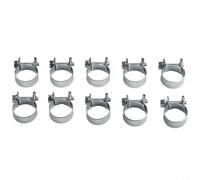 Colliers de serrage galvanisés 8-20 mm en acier au carbone pour clips d'engrenage à vis sans fin pour mini conduite de carburant, tuyau de radiateur automobile (18 mm-20 mm)