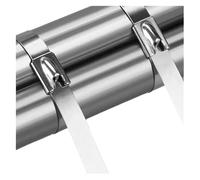 Colliers de serrage métalliques, Attaches de Câbles Acier Inoxydable Autobloquant Argent 7,9x100-350mm 10/30/50 pcs(7.9x200mm,50PCS)