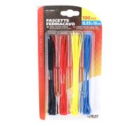 Colliers de serrage P2R NYLON TYPE RILSAN 2,5x150mm ASSORTIMENT - BLEU ROUGE - JAUNE
