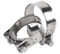 Colliers de Serrage Pour Tuyau D'Échappement de Moto 2 Pièces En Acier Inoxydable Pour Turbines Familiales Tuyaux de Vidange Bateaux Camions de Chantier/40-4M