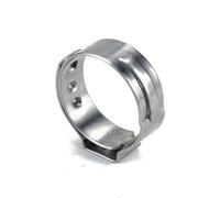 Colliers de serrage pour tuyaux, colliers de serra 50 pièces colliers de serrage à oreille unique 5.3-42mm spécifications multiples en acier inoxydable 304 Kit d'assortiment de colliers de serrage à o