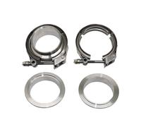 Colliers De Serrage Rapides En Acier Inoxydable 304 For Tuyaux D'échappement Turbo, Kits De Colliers De Serrage En V À Bride Mâle/femelle(3.25 inch 83mm)
