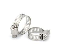 Colliers de serrage réglables en acier inoxydable, 1 à 10 pièces, 6 à 311 mm, avec engrenage à vis sans fin, for tuyaux d'eau et plomberie(18-32mm 5pcs)