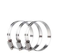 Colliers de serrage réglables en acier inoxydable 304, 5/10 pièces, 8 à 152 mm, for conduite de carburant, taille de vis sans fin, collier de serrage(130-152mm 5pcs)