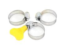 Colliers de serrage réglables en acier inoxydable, 50 à 10 pièces, outils for tuyaux, robinets, tuyaux d'eau, kits d'assortiment de matériel(20PCS)