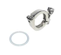 Colliers de serrage tri-ferrule 4-8" en acier inoxydable, Clover, adaptés aux brides de tuyaux avec joint en silicone(K-268mm)