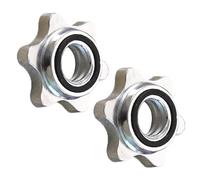 Colliers d'haltère, écrou hexagonal pour haltère, pince à vis de rechange de 2,5 cm avec prise en main sûre, pinces de barre de poids en fonte avec fonction antidérapante, accessoire d'équipement de