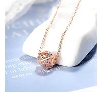 Colliers en Argent Sterling 925, Perles de Transfert, Boule Porte-Bonheur, Pendentif, Bijoux en Argent Pur pour Femmes