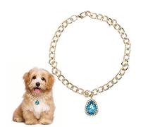Colliers en pour Animaux de Compagnie, Couleurs Vives réglables, Collier élégant avec Pendentif pour Chien, Collier pour Chat en Cristal avec Pendentif en Forme de cœur pour (M)
