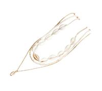 Colliers et pendentifs élégants Bijoux en métal fabriqués à la main pour un usage quotidien Design polyvalent Idéal pour tout le monde Parfait pour une association quotidienne Mqj809 (White, 40cm)