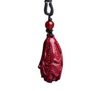 Colliers Feng Shui Cinnabar Richelle Collier Authentic Jade Pendant Guérison Chakra Crystal Lucky Wealth Ward Off Evil Elai Sweater Chain Inspirational Gift For Women Men, Mace (Couleur: Sword)