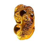 Colliers Feng Shui Healing Crystal Necklace Lucky Pixiu with Ancient Coins Charm Blance Necklace Natural Yellow Quartz Wealth Amulet Attract Prosperity Love Luck Money,Red Rope a ( Color : Red rope b