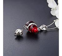 Colliers Feng Shui richesse Single Pendentif pour bijourie fabriquant S925 Silver Crystal Gourd Pendant Amethyst Rose Quartz Garnet Charm pour la fabrication de collier attire la richesse, le rouge