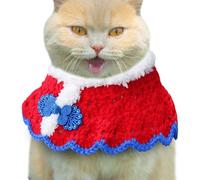 colliers festifs pour chiens et chats, collier de vacances doux pour chien, écharpe pour chien, serviette au crochet pour animal domestique, collier pour chien, collier couronne pour chien pour