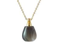 Colliers for femmes, collier de cendres commémoratives, collier pendentif en onyx ouvrable, collier pendentif en onyx coloré, bijoux de crémation, pendentif souvenir, urne, collier d'huile essentielle