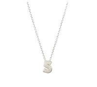 Colliers Initiales Colliers Plaqué Or Initiale Colliers AZ 26 Alphabet Lettre Dainty Colliers for Femmes Colliers Simple Couche Colliers Lune Or Accessoires (Color : S)