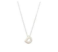 Colliers Initiales Colliers Plaqué Or Initiale Colliers AZ 26 Alphabet Lettre Dainty Colliers for Femmes Colliers Simple Couche Colliers Lune Or Accessoires (Color : D)