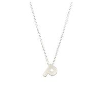 Colliers Initiales Colliers Plaqué Or Initiale Colliers AZ 26 Alphabet Lettre Dainty Colliers for Femmes Colliers Simple Couche Colliers Lune Or Accessoires (Color : P)