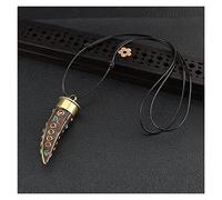 Colliers Nouveau Collier Pendentif Corne de Boeuf Tribal Mode Collier Vintage Ethnique Long Collier Bijoux népal Collier for Femmes Hommes (Size : Style 1)