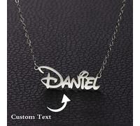 Colliers personnalisés avec nom pour femmes en acier inoxydable. Pendentif personnalisé avec n'importe quel nom en police cursive. Collier ras-du-cou. Bijoux cadeaux de style , décontracté, vintage, s