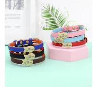 Colliers personnalisés pour chien - Collier personnalisé pour chat - Collier pour chien avec nom - Collier pour chien errant (S)