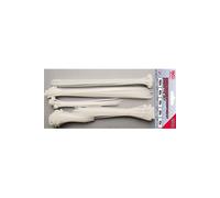 colliers plastiques blancs - assortiment de 250 colliers -