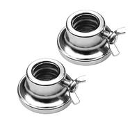Colliers portables - Anneaux robustes de 2,5 cm, colliers de serrage de barre de poids | 1 paire d'écrous de barre d'haltères galvanisés, colliers de serrage haute résistance pour la maison, colliers