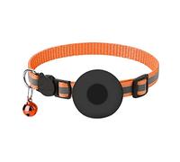 Colliers pour animaux de compagnie Titre du produit Cat Breakaway Sangle réglable réfléchissante avec support 1 cm de largeur - Accessoire de suivi d'animaux pour chat flexible (orange, taille unique)