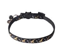Colliers Pour Chat Lune Et Étoile Design Étoile Et Lune, Nylon, Clochette,