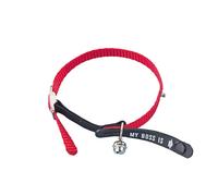 Nobby My Boss Collier avec Clochette Elastique pour Chat Rouge