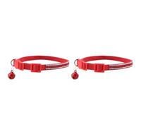Colliers pour Chaton 2 Pièces, Colliers Réglables avec Boucle de sécurité à Dégagement Rapide pour Chat avec Cloche pour Petits Chiens et Chats, Accessoires