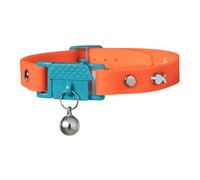 Colliers pour Chats et Chatons Kittyrama. Vu dans Vogue. Gagnant du Prix. Vétérinaire approuvé. Breakaway, hypoallergénique, Confortable et Doux. Tangerine. Autres modèles Disponibles