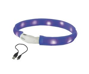 Colliers pour chien lumineux à LED large Nobby Pet Visible Bleu S
