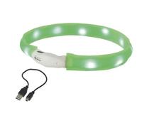 Colliers pour chien lumineux à LED large Nobby Pet Visible Vert S