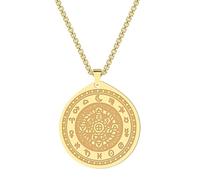 Colliers pour femme tendance, collier Heptagram Alchimie Pendentif pour homme Sorcellerie Talisman Disque Bijoux Cadeau