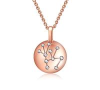 Colliers pour Femmes Filles 925 Constellation Vierge Horoscope Collier Astrologie 12 Constellation Horoscope Signe Astrologie Zodiaque Étoile Collier Cadeaux d'anniversaire pour Femmes Filles