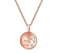 Colliers pour Femmes Filles Cristal Rose 925 Constellation Verseau Horoscope Collier Astrologie 12 Constellation Horoscope Signe Astrologie Zodiaque Étoile Collier Cadeaux d'anniversaire pour