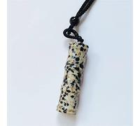 Colliers Pour Pièrres Naturelles Femme Dalmatien Jaspe Colliers En Pierre Naturelle Vintage Simple Bambou Noeuds Cristal De Guérison Gemstone Pendentif Collier Cadeau D'Anniversaire Bijoux Pour Fe