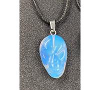 Colliers Pour Pièrres Naturelles Femme Grimace Forme Opale Collier En Pierre Naturelle Chakras Classiques Cristal Collier Pendentif En Pierres Précieuses Bijoux Cadeau Saint Valentin Pour Hommes E