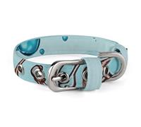 Colliers réglables pour animaux de compagnie de petite et moyenne taille - En tissu Oxford - Abstraction - Biologie - Chimie - Collier personnalisé pour chat et chien