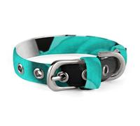 Colliers réglables pour animaux de compagnie de petite et moyenne taille en tissu Oxford noir, blanc, bleu sarcelle, gris, rose, imprimé fleurs pour animaux de compagnie, collier personnalisé pour