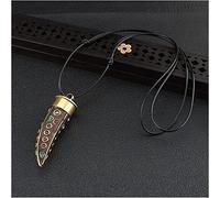 Colliers Vintage Ethnique Long Collier Bijoux Népal Collier Ox Corne Pendentif Collier Tribal De Mode Collier (Size : Style 1)