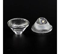 Collimateur réflecteur de lentille Optique PMMA LED, 2 pièces/Ensemble diamètre 20mm 5/10/15/30/45/60/90/120 degrés for Ampoule LED 1W 3W 5W E27 MR16(Stripe 30 Degrees)