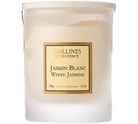 COLLINES DE PROVENCE-Bougie parfumée blanche les Naturelles senteur jasmin blanc 180 g