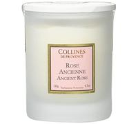 Collines de Provence Bougie Parfumée Rose Ancienne 180g, Transparent 6,8cm x 6,8cm x 9,4cm