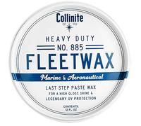 Collinite No. 885 Pâte Fleetwax 473 ml - Cire de qualité supérieure pour bateaux, yachts et voitures | Protection contre le sel, les UV et l'eau + chiffon en microfibre 40 x 40 cm et applicateur