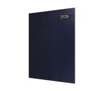 Collins Agenda semainier 2026 12 mois, couverture rigide, bleu foncé (ESSA43.65-26)